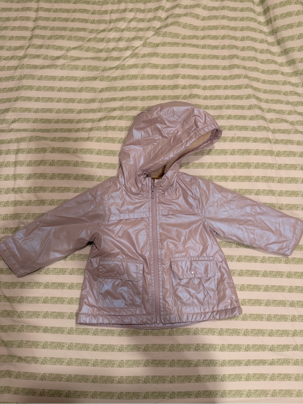 Carter's Light Pink Hooded Raincoat for Kids